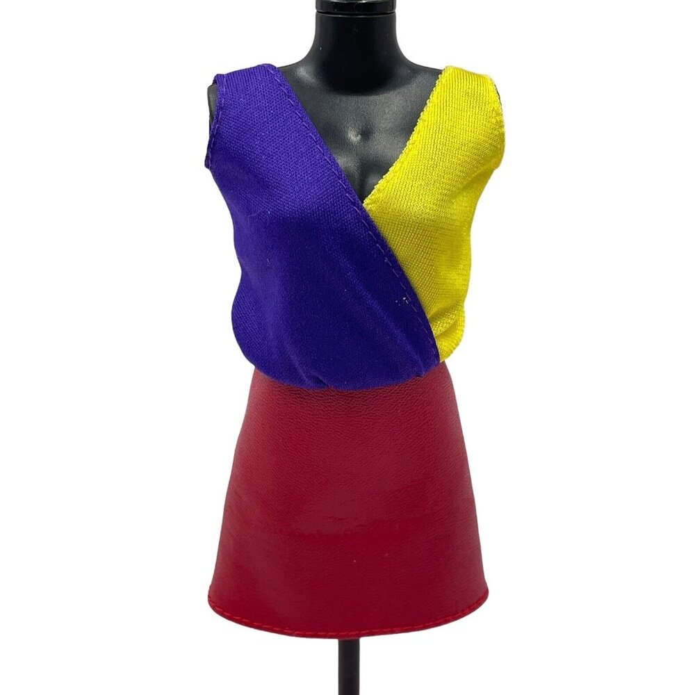 Barbie Signature Model Muse Fashion Doll Clothes Modern Faux Leather Dress